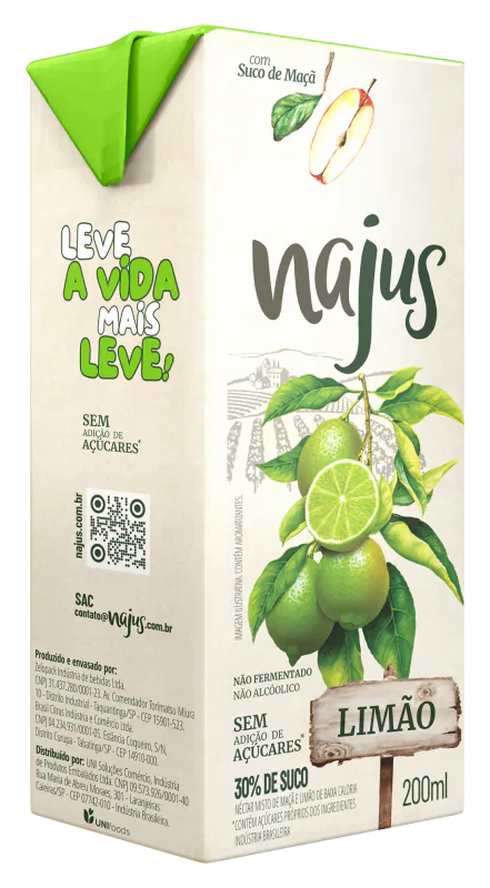 Suco Najus Limão